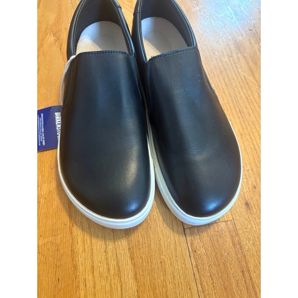 Birkenstock Oswego Slip On Sneakers in Black Leather NWOT size 41 L10 M8 - Picture 2 of 7